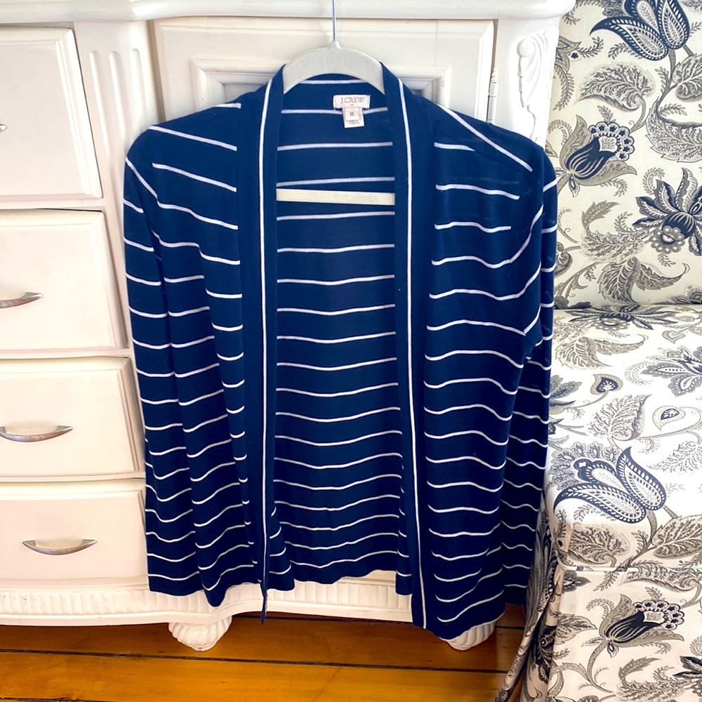 Navy j crew cardigan!